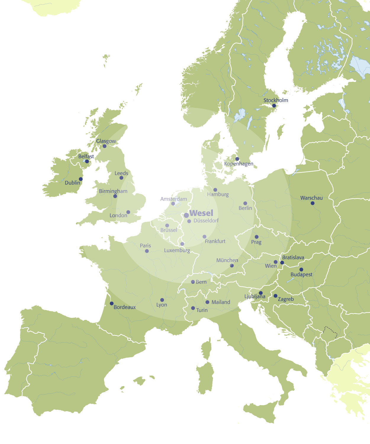 EcoPort 813 | Europa Karte | Im Herzen Europas